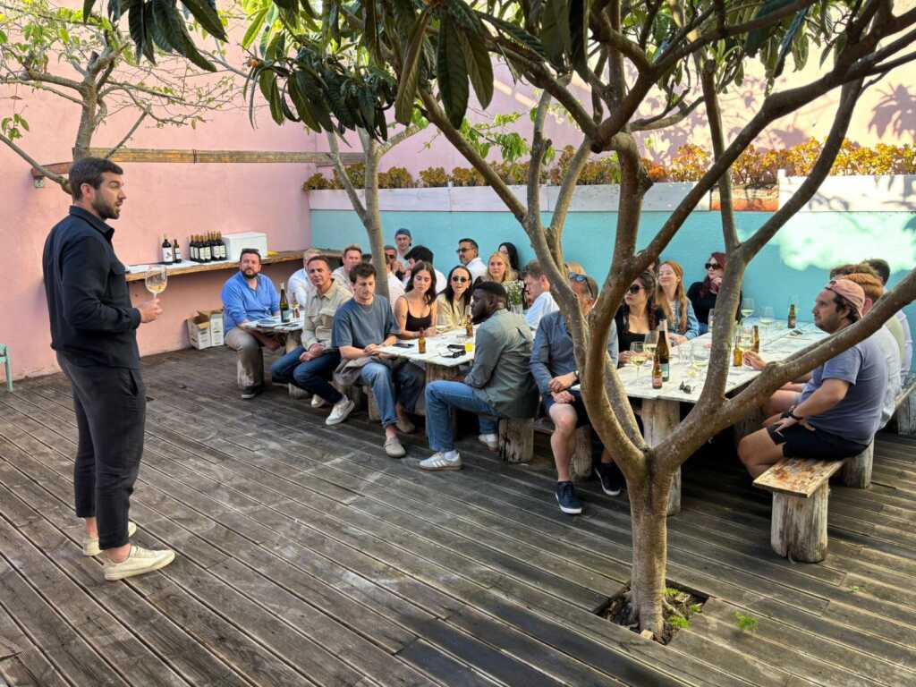 Sons team eating dinner!